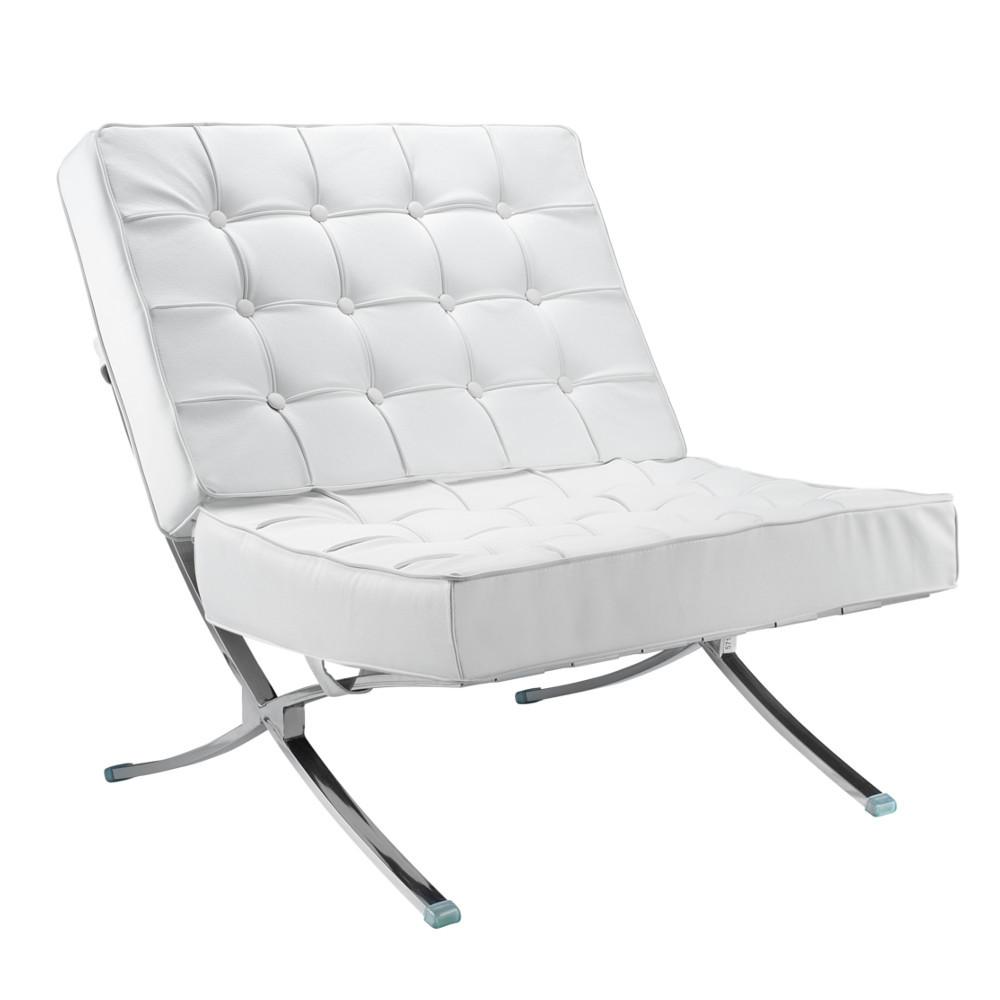 Fine Mod Imports Pavilion Chair in Italian Leather