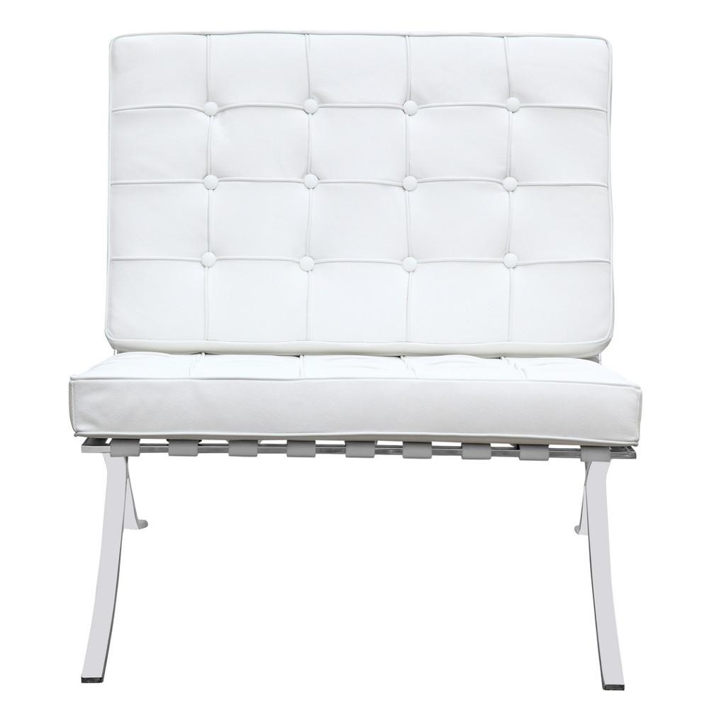 Fine Mod Imports Pavilion Chair in Italian Leather