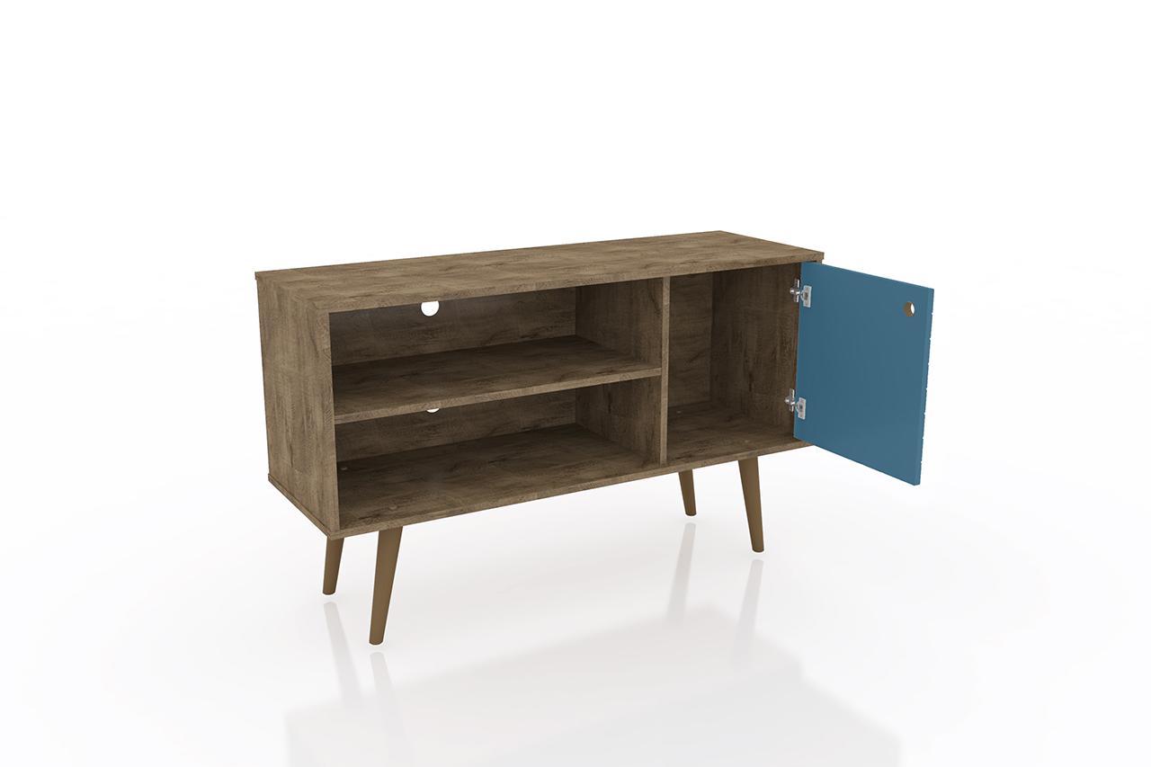 Manhattan Comfort Liberty 42.52" Mid Century - Modern TV Stand with 2 Shelves and 1 Door