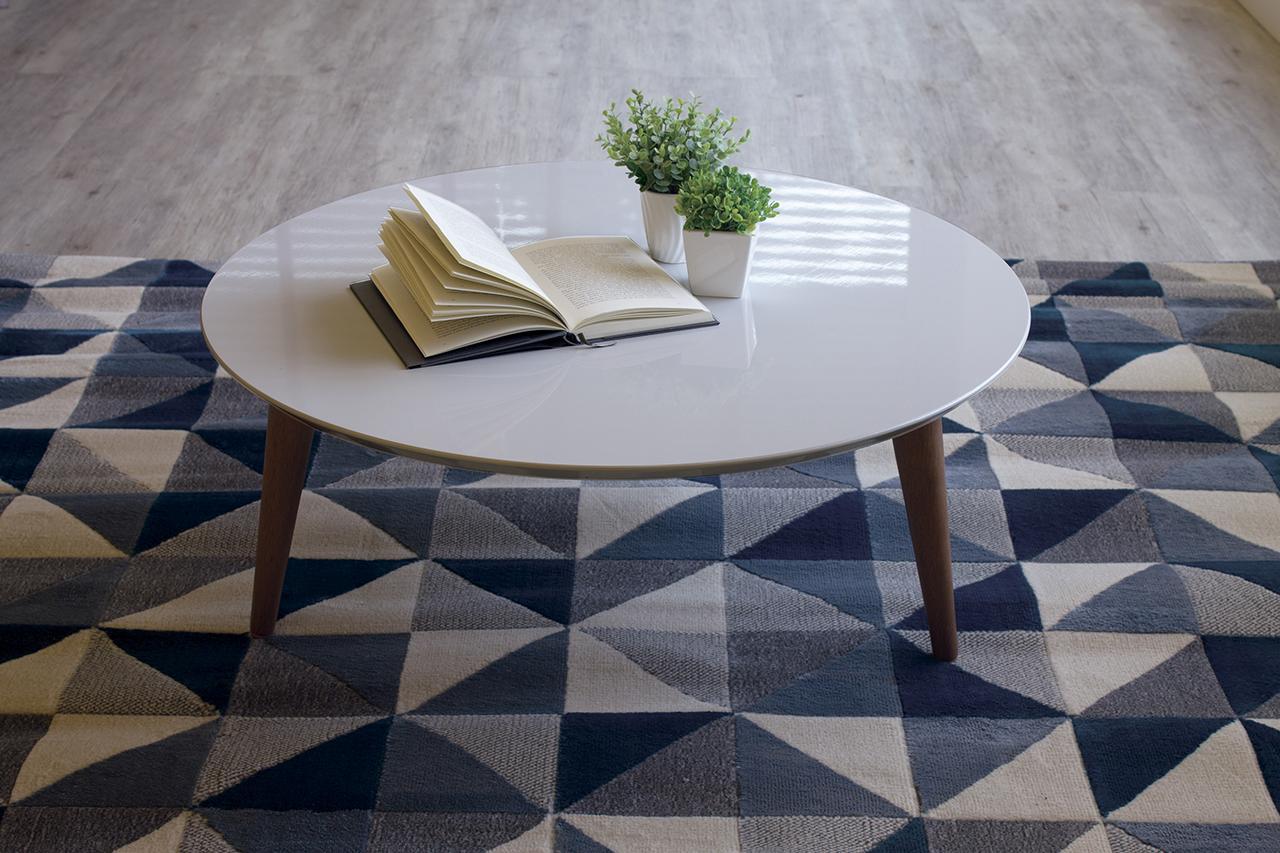 Manhattan Comfort Moore 23.62" Round Low Coffee Table