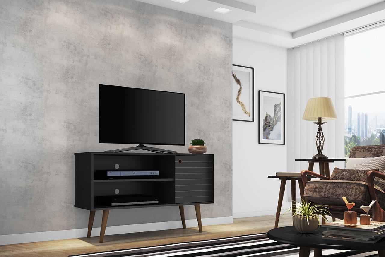 Manhattan Comfort Liberty 42.52" Mid Century - Modern TV Stand with 2 Shelves and 1 Door
