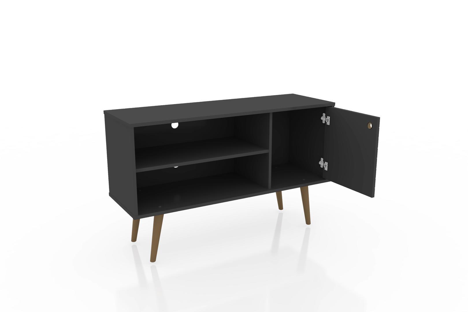 Manhattan Comfort Liberty 42.52" Mid Century - Modern TV Stand with 2 Shelves and 1 Door