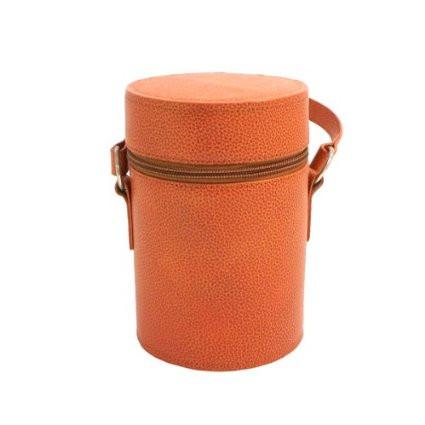 Bey-Berk Six Piece Stainless Steel Flask Set in Leather Carrying Case