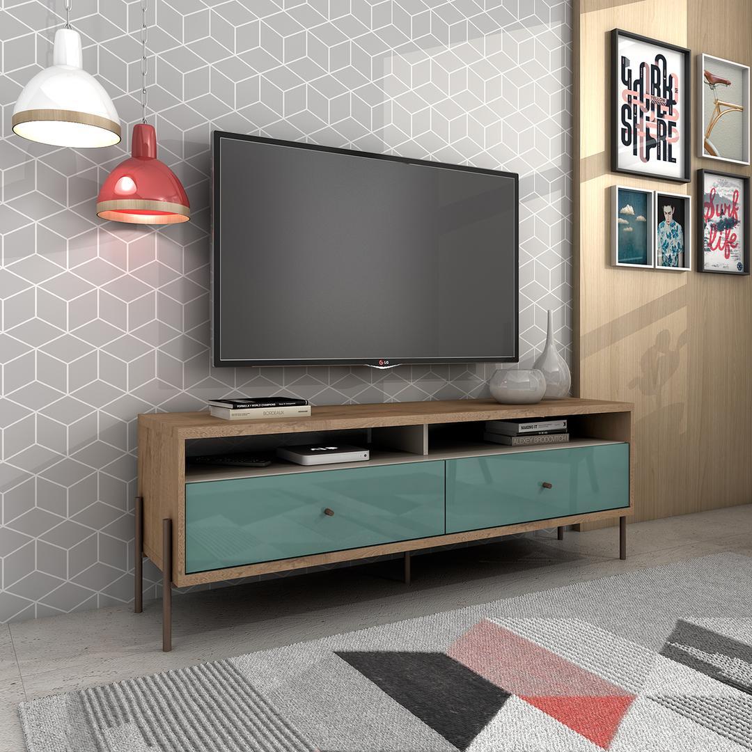 Manhattan Comfort Joy 59" TV Stand with 2 Full Extension Drawers