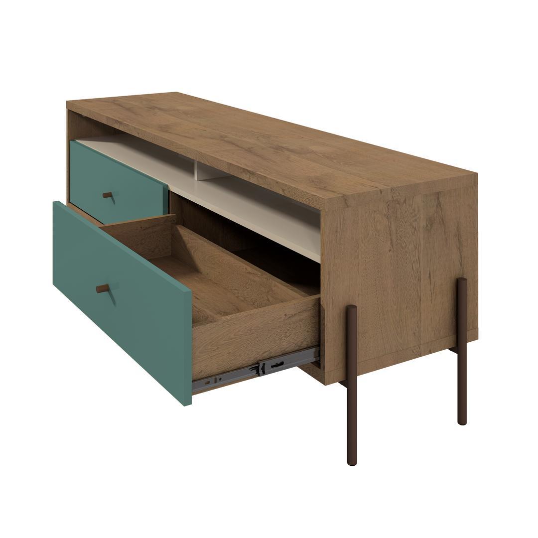 Manhattan Comfort Joy 59" TV Stand with 2 Full Extension Drawers