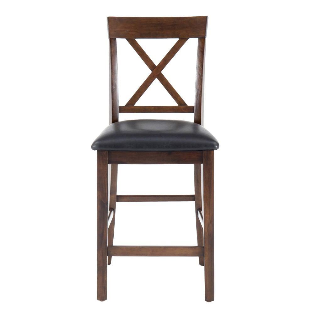 Jofran Olsen Oak X Back Pub Stool