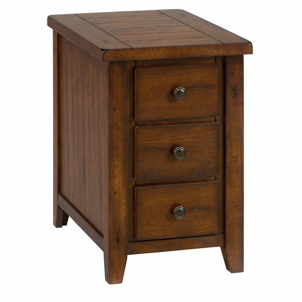 Jofran Clay County Oak Chairside Table