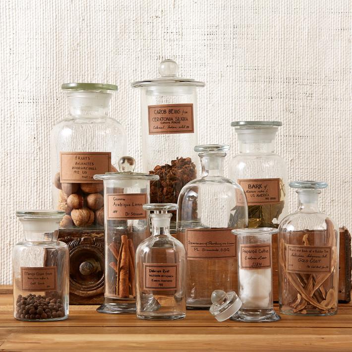 Two's Company Botany Set/9 Apothecary Jars