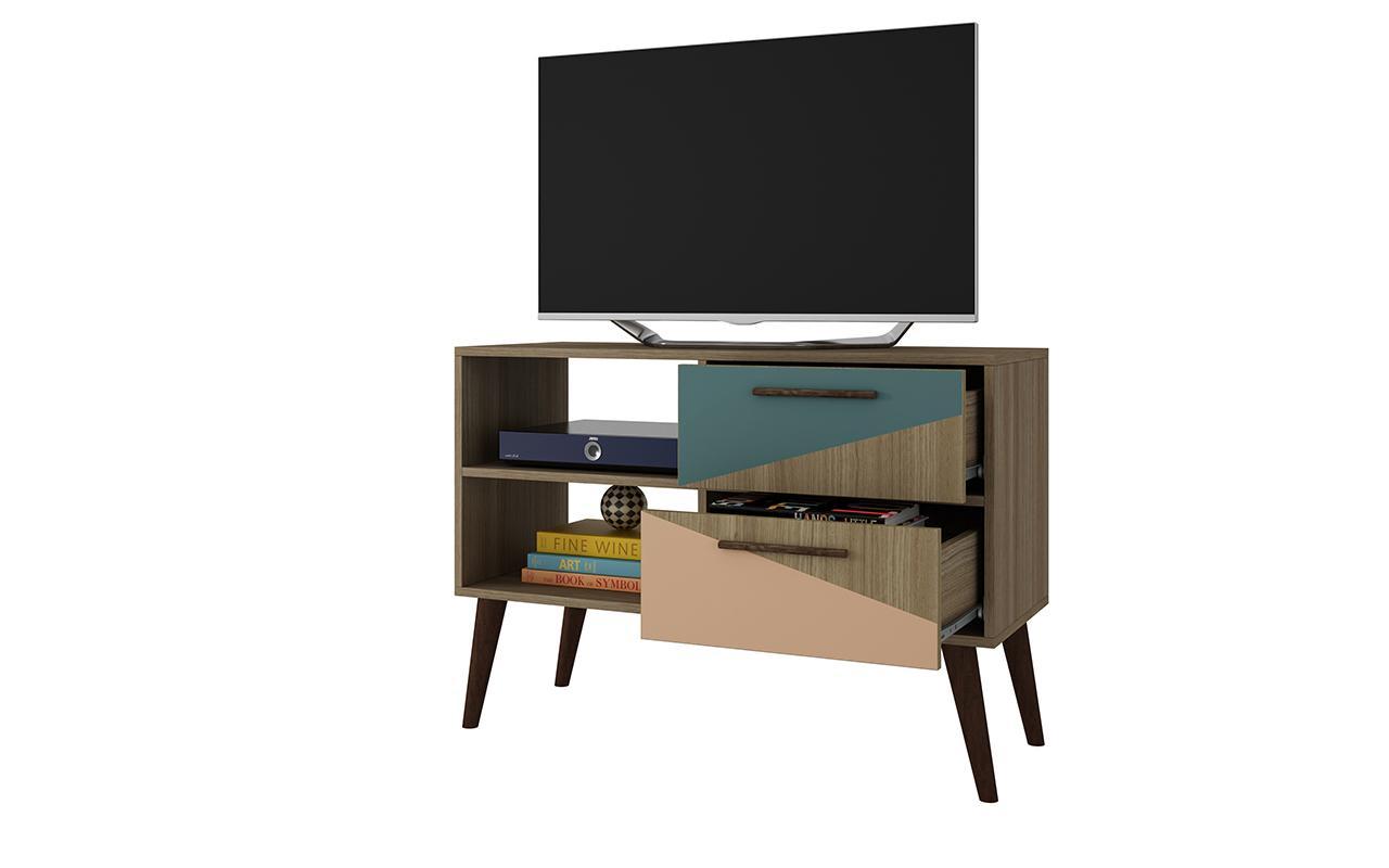 Manhattan Comfort Dalarna 2.0- 35.43" TV Stand with 2-Drawers