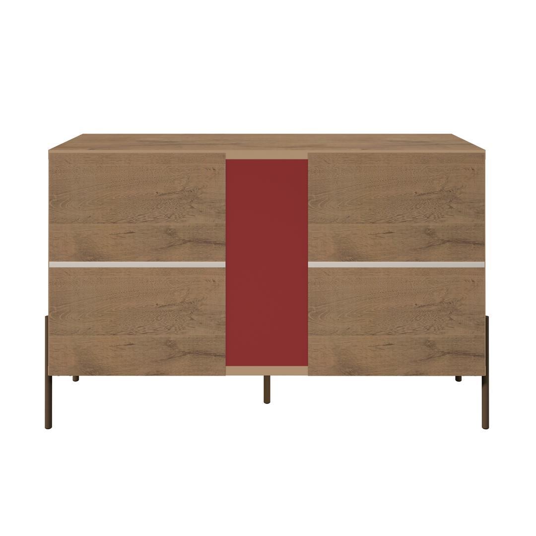 Manhattan Comfort Joy 4-Bottle Wine Buffet Stand