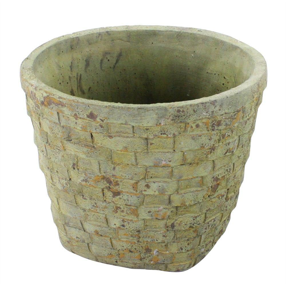 HomArt Cement Basket - Checker Weave - Large