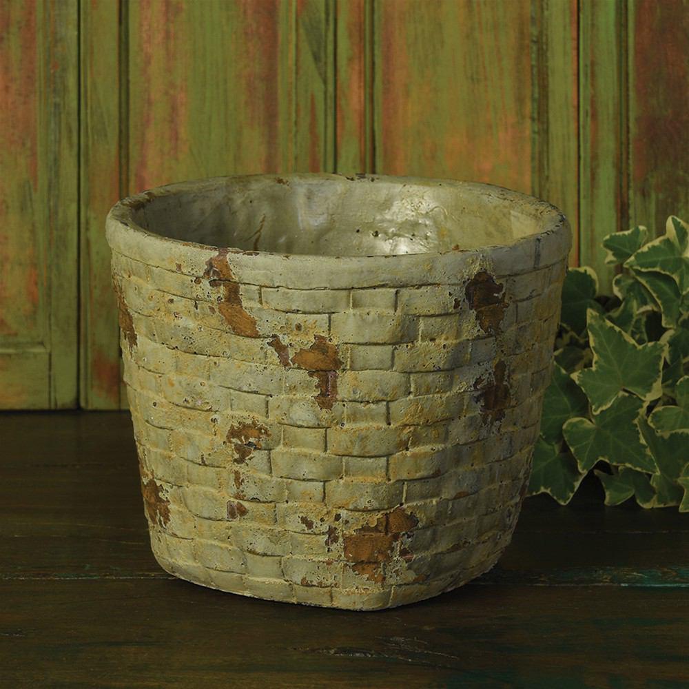 HomArt Cement Basket - Checker Weave - Large - Feature Image