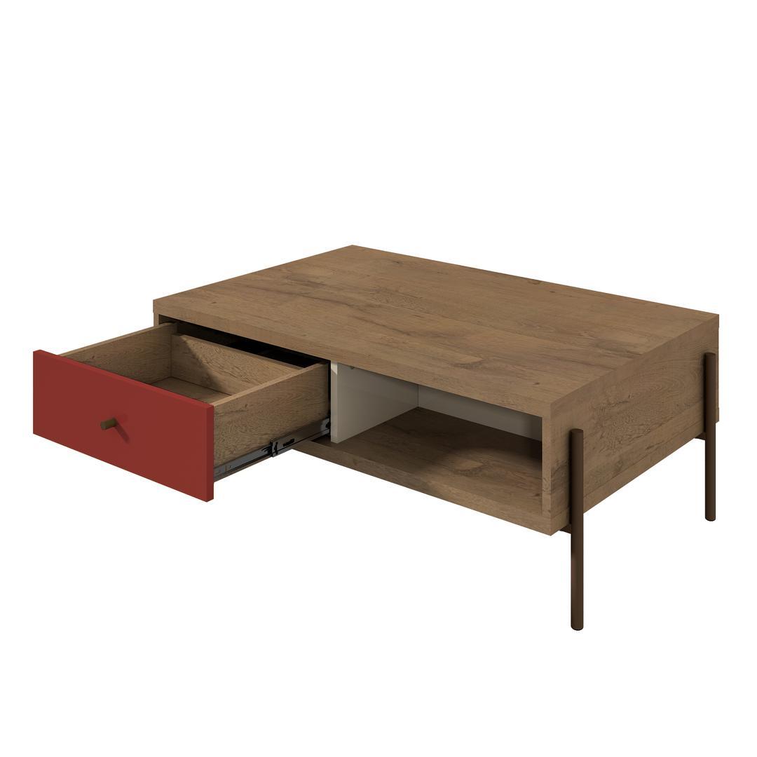 Manhattan Comfort Joy Double-sided 2-Drawer End Table