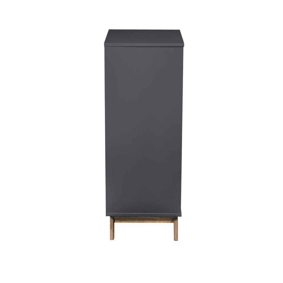 Manhattan Comfort Mid- Century Rustic Modern 5-Drawer Livonia 36.22" High Dresser