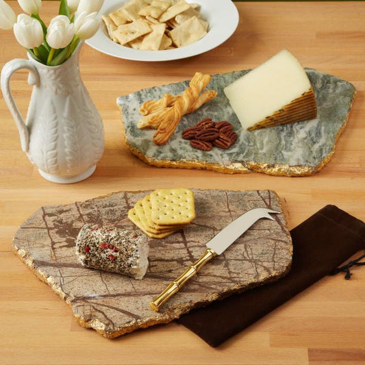 Two's Company Marble Cheese Plate