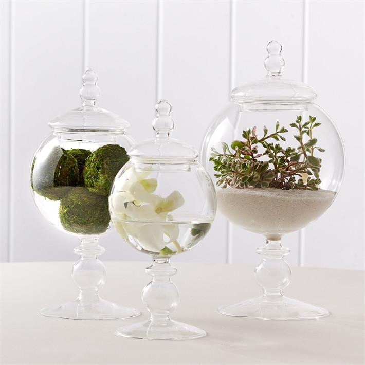 Two's Company Globe Covered Jars Set 3