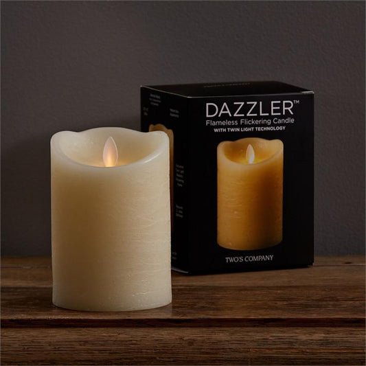 Two's Company 5" Dazzler Flickering Candle - Set of 12