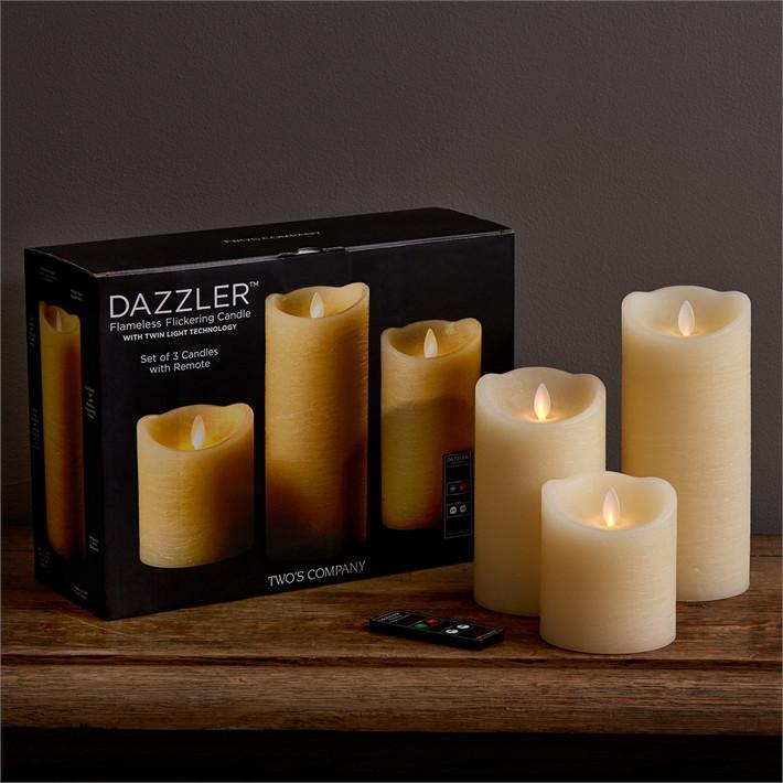 Two's Company S/3 Dazzler Candle