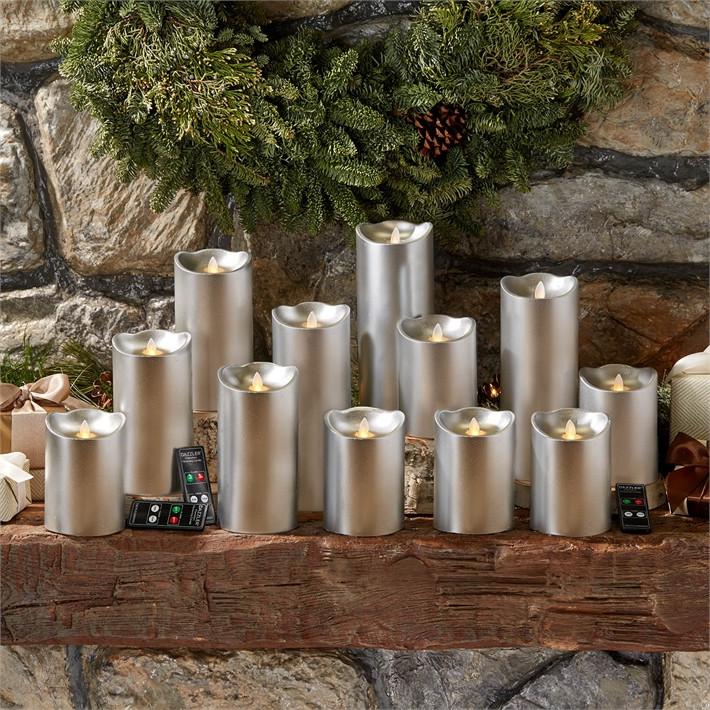 Two's Company 15 Pc Silver Dazzler Candle