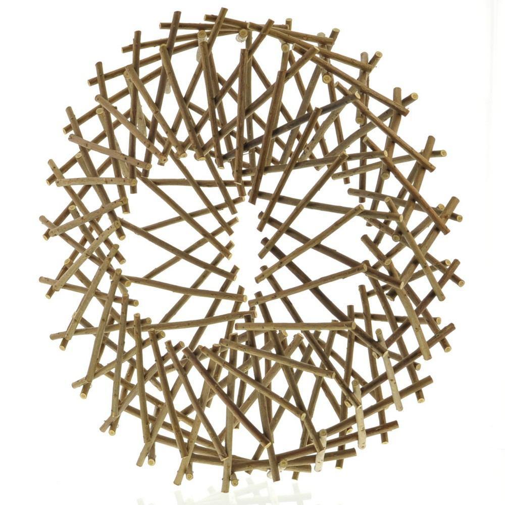HomArt Expanding Willow Wreath - Natural - Set of 4