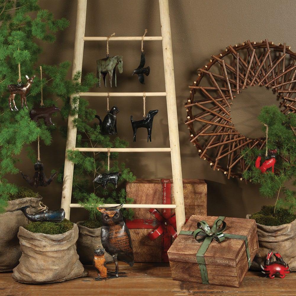 HomArt Expanding Willow Wreath - Natural - Set of 4