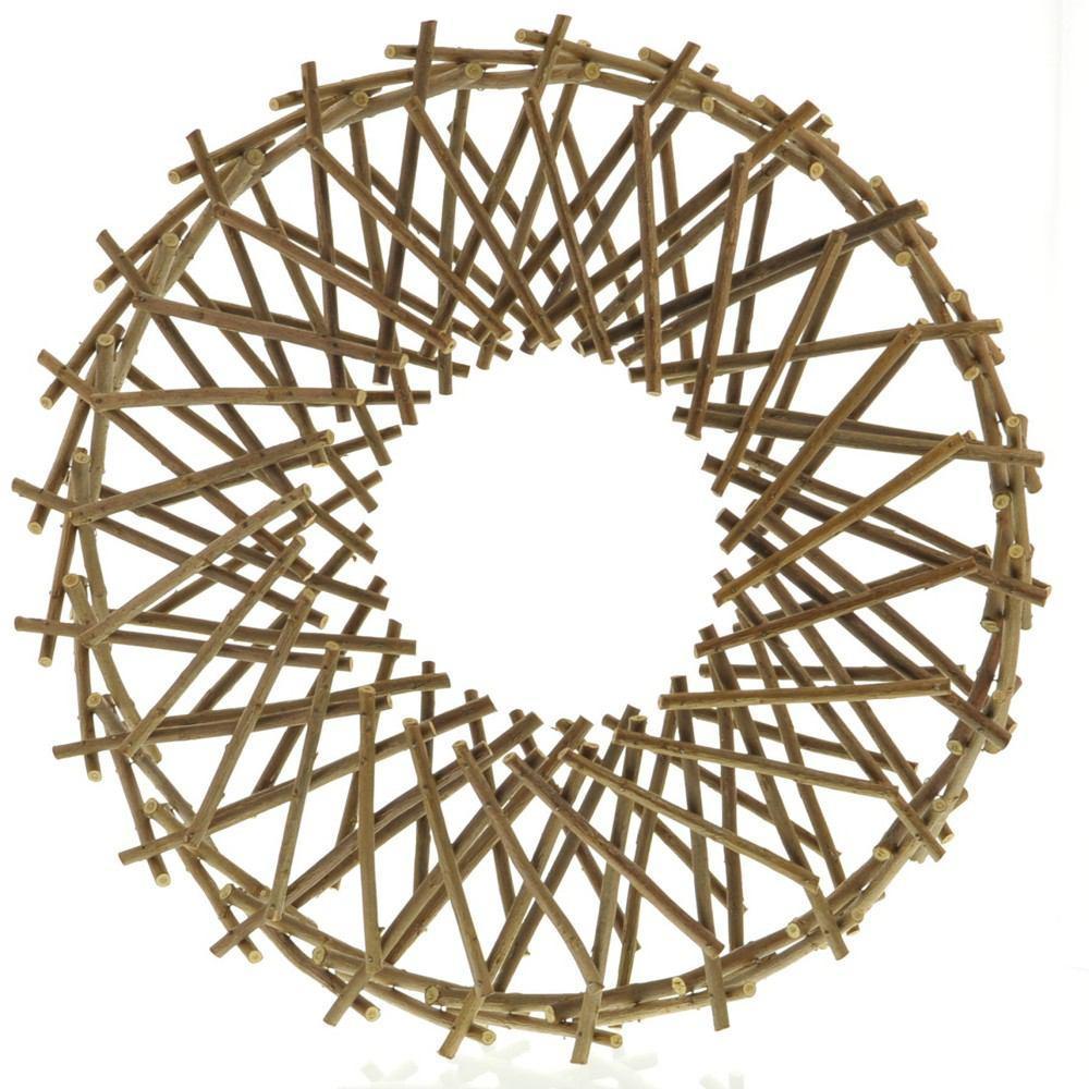 HomArt Expanding Willow Wreath - Natural - Set of 4