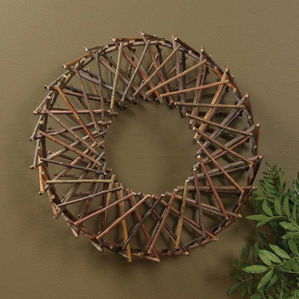 HomArt Expanding Willow Wreath - Natural - Set of 4 - Feature Image
