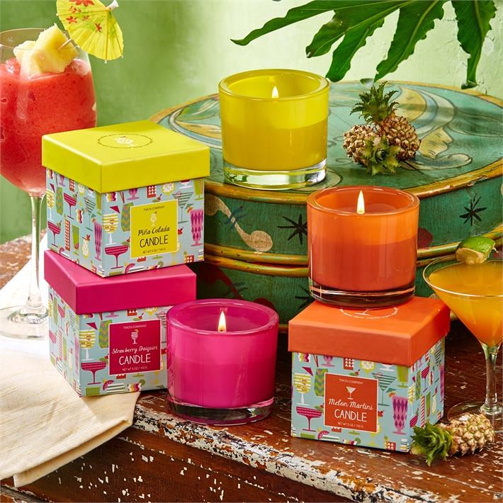 Two's Company Rio Scented Candle In Gift Box - Set of 3