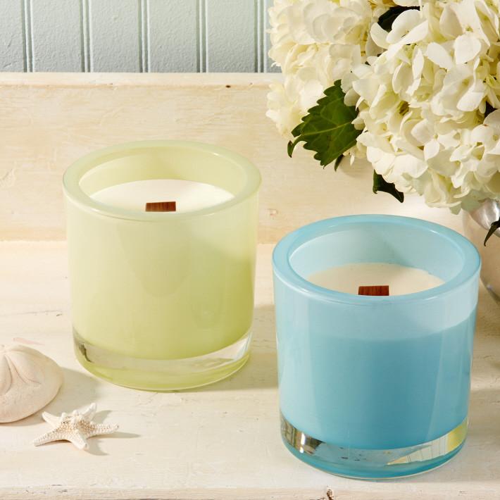 Two's Company Watercolors Citronella Candle, set of 6