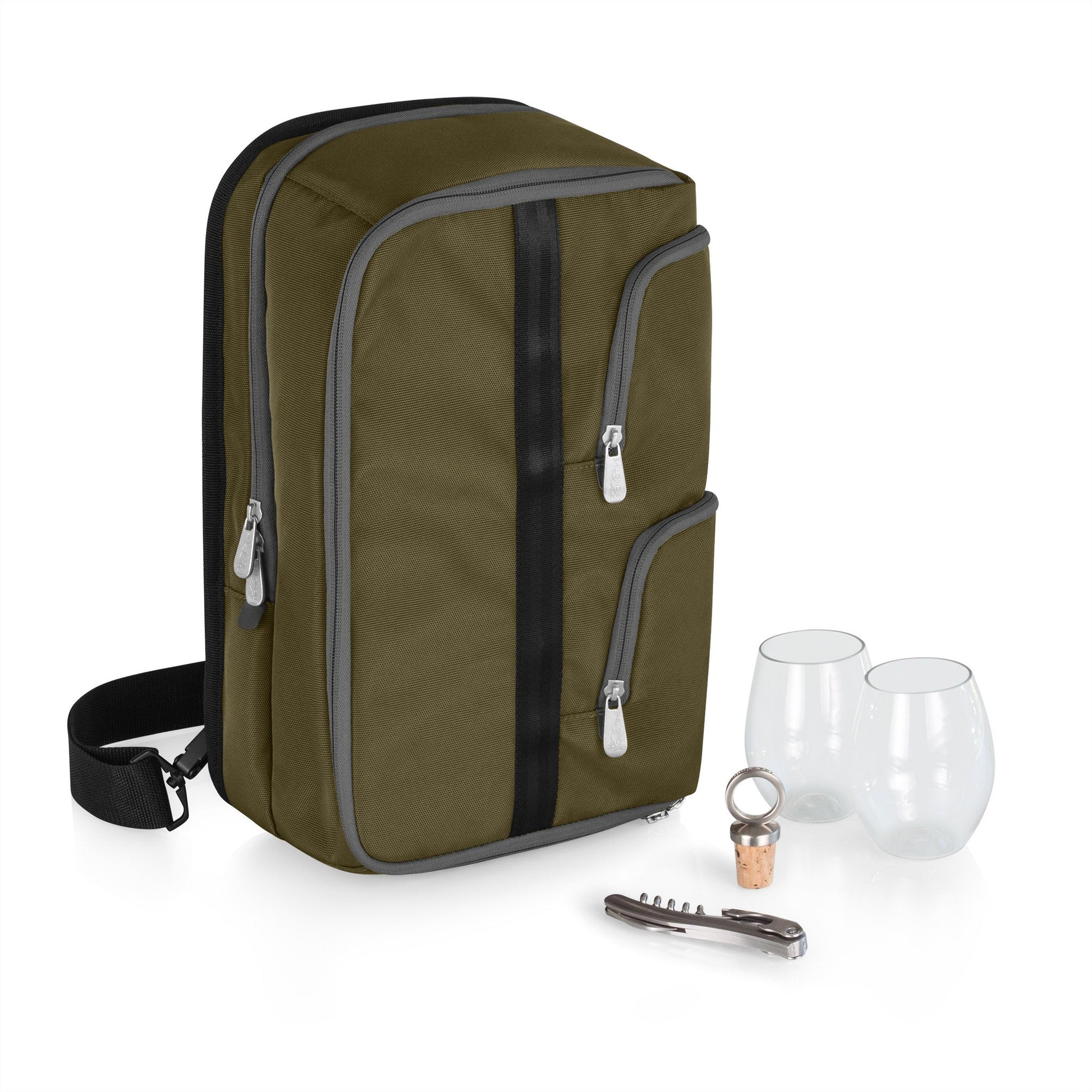 Picnic Time Tiburon Wine Tote - Set of 2