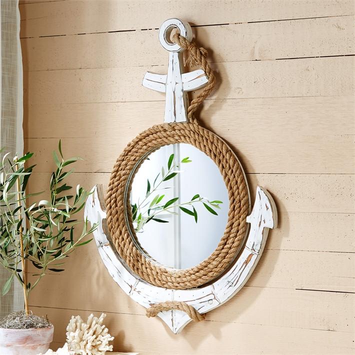 Two's Company Anchors Away Wall Mirror