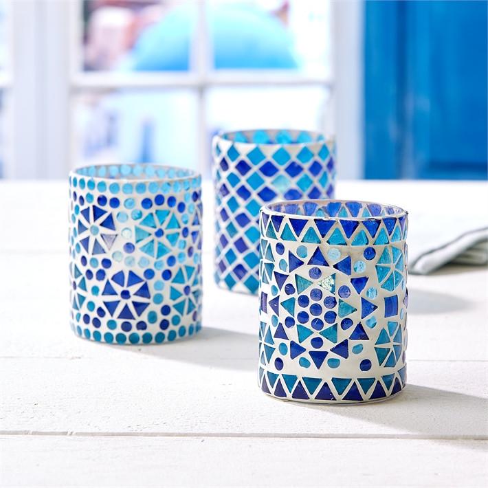 Two's Company Santorini Tealight Candle Holder- Set of 6