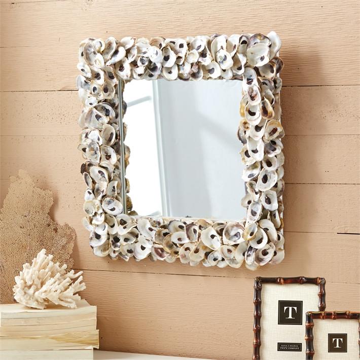 Two's Company Oyster Bay Wall Mirror- Square or Rectangle