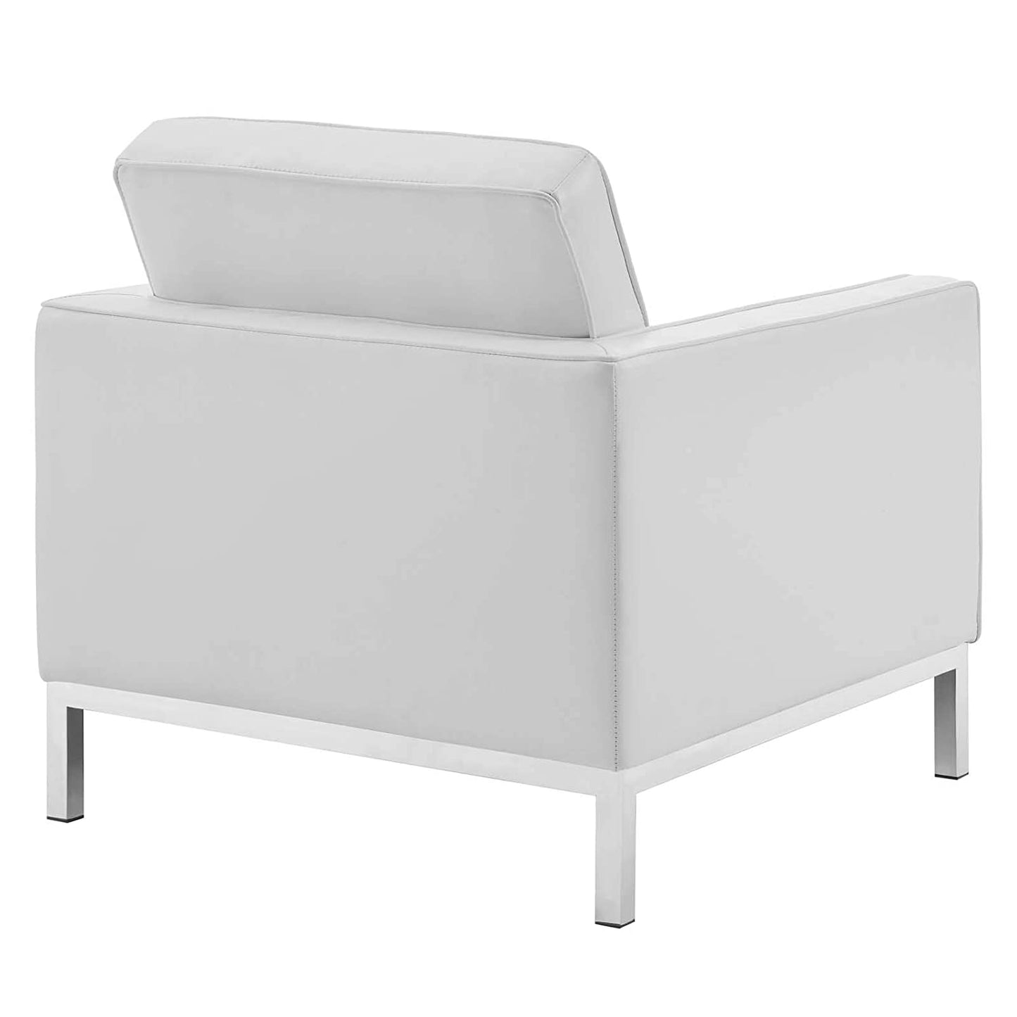 Modway Loft Tufted Upholstered Faux Leather Armchair | Armchairs | Modishstore-4
