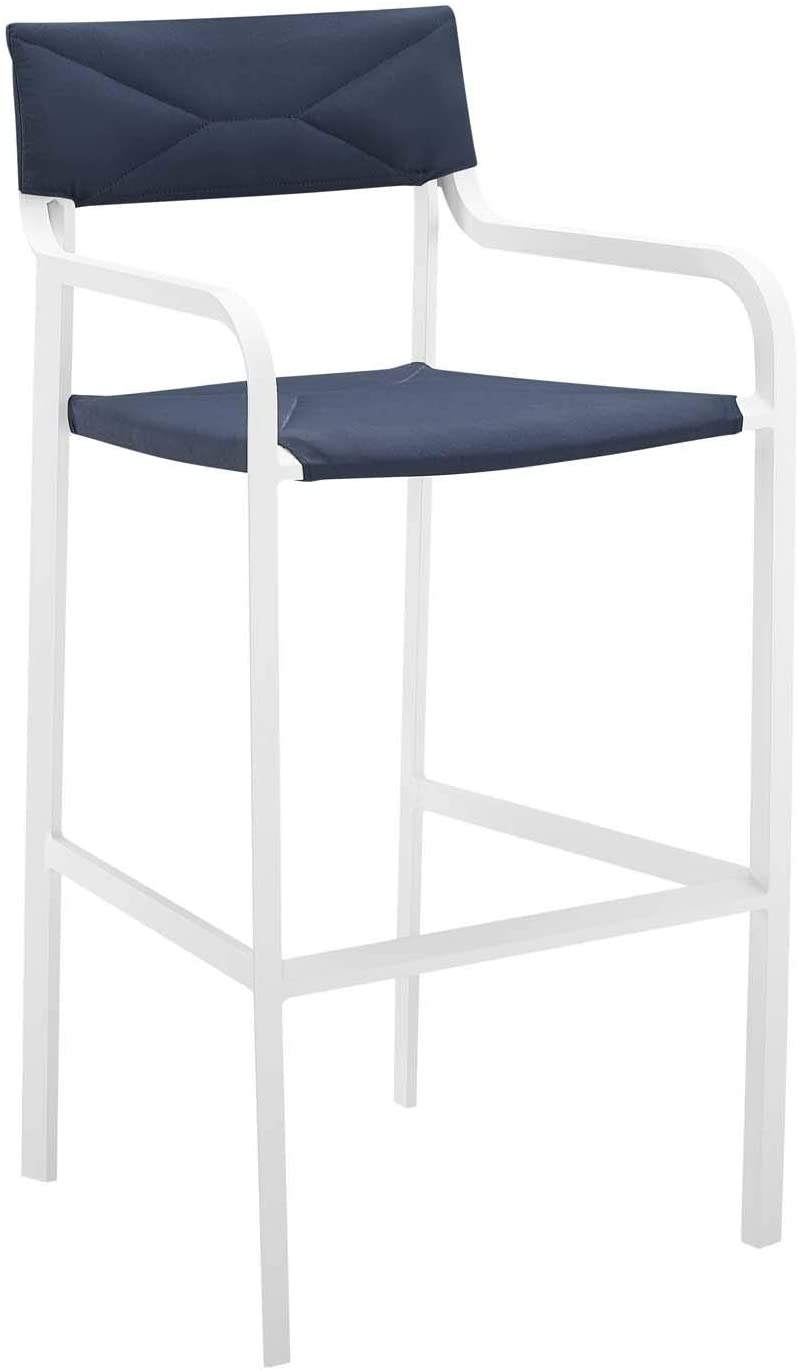 Modway Raleigh Outdoor Patio Aluminum Bar Stool Set of 2 | Bar Stools | Modishstore-3