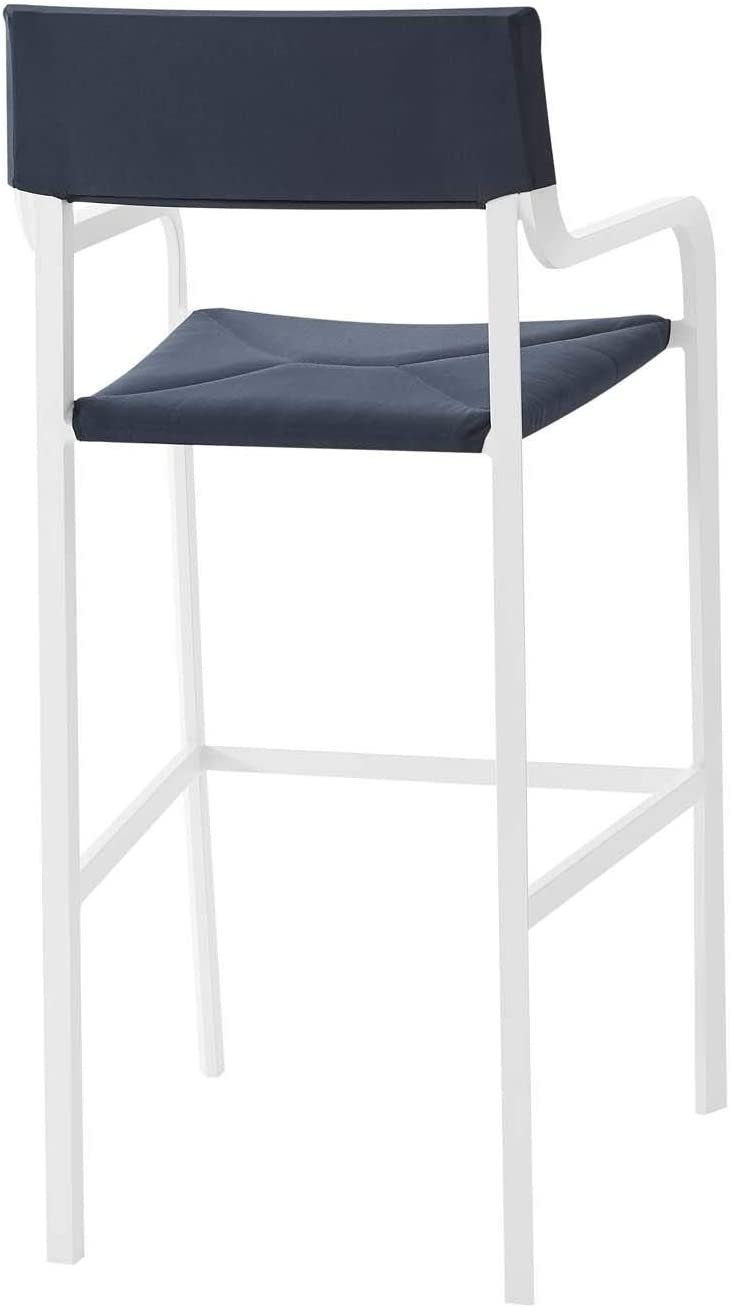 Modway Raleigh Outdoor Patio Aluminum Bar Stool Set of 2 | Bar Stools | Modishstore-4