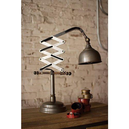 Kalalou Industrial Vertical Scissor Table Lamp