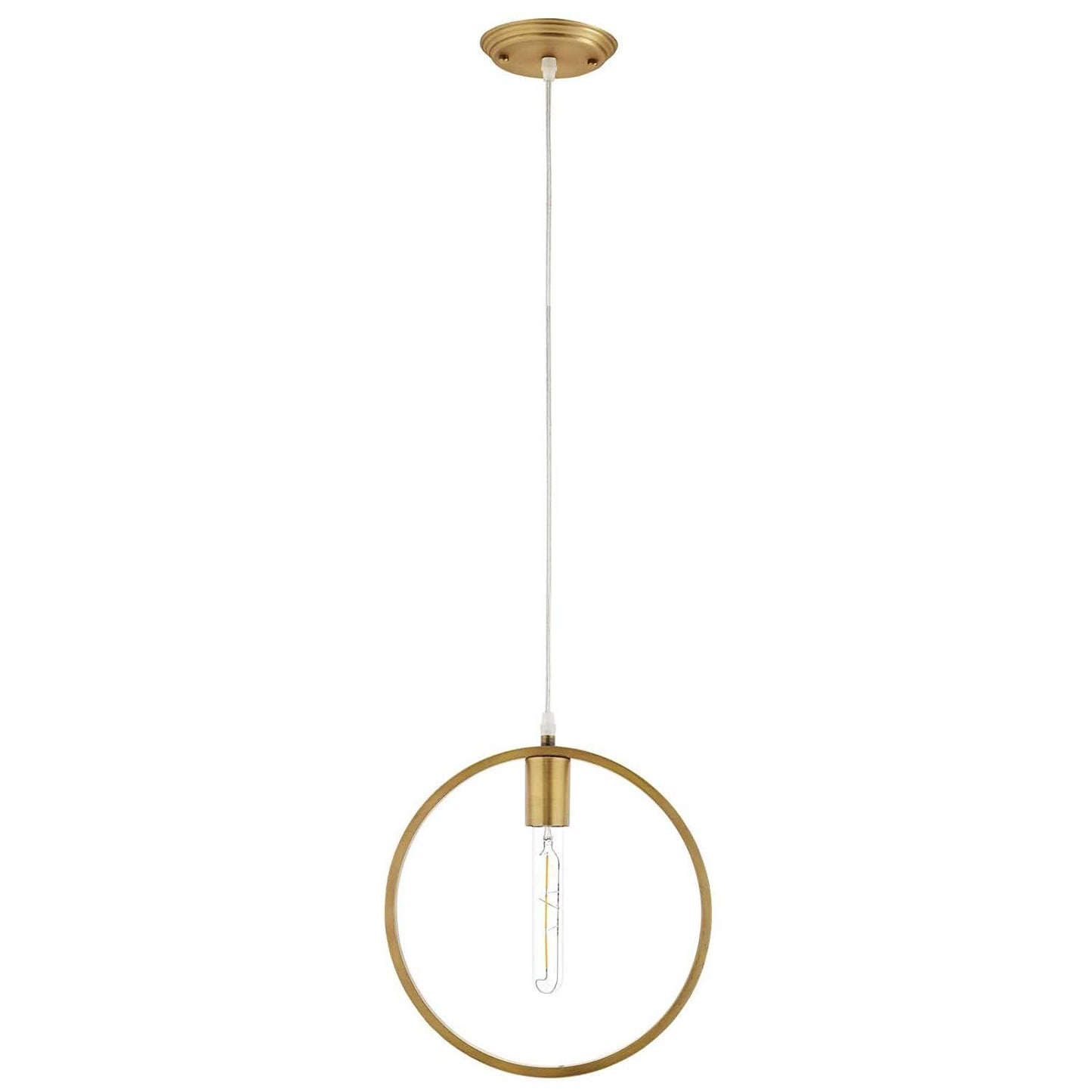 Modway Orbit Brass Ceiling Pendant Light