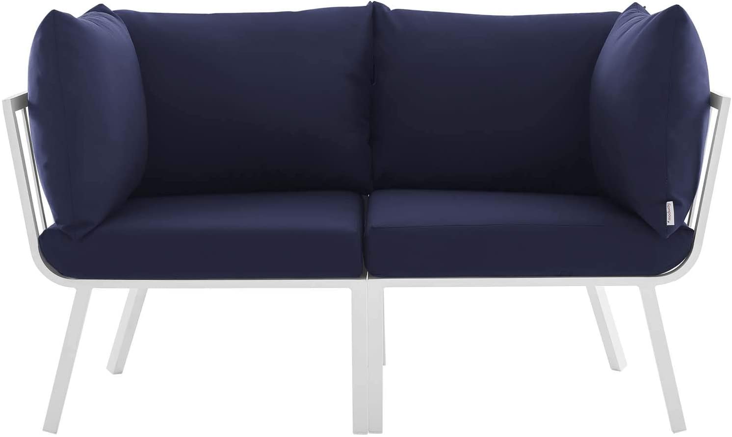 Modway Riverside 2 Piece Outdoor Patio Aluminum Sectional Sofa Set | Outdoor Sofas, Loveseats & Sectionals | Modishstore-11
