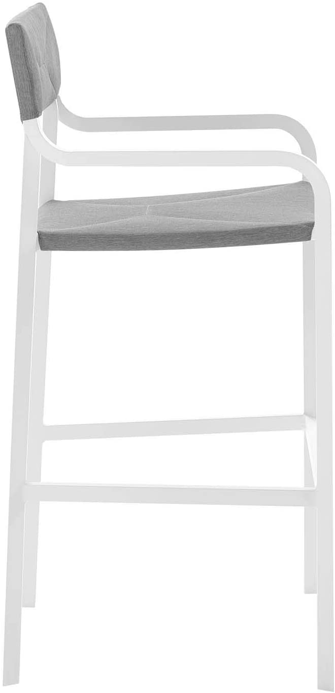 Modway Raleigh Outdoor Patio Aluminum Bar Stool Set of 2 | Bar Stools | Modishstore-9