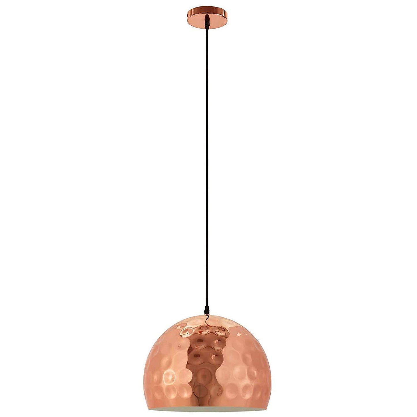 Modway Dimple 13.5" Half-Sphere Rose Gold Pendant Light