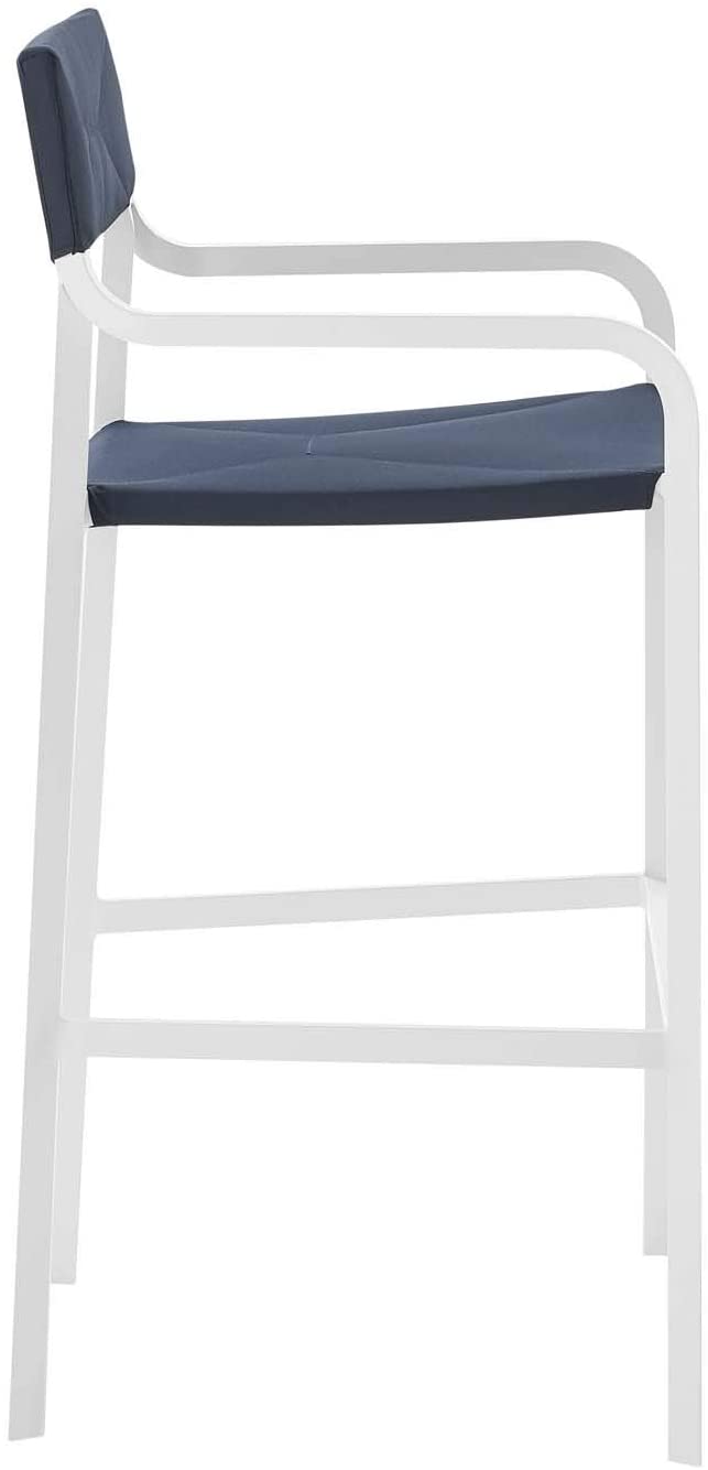 Modway Raleigh Outdoor Patio Aluminum Bar Stool Set of 2 | Bar Stools | Modishstore-5