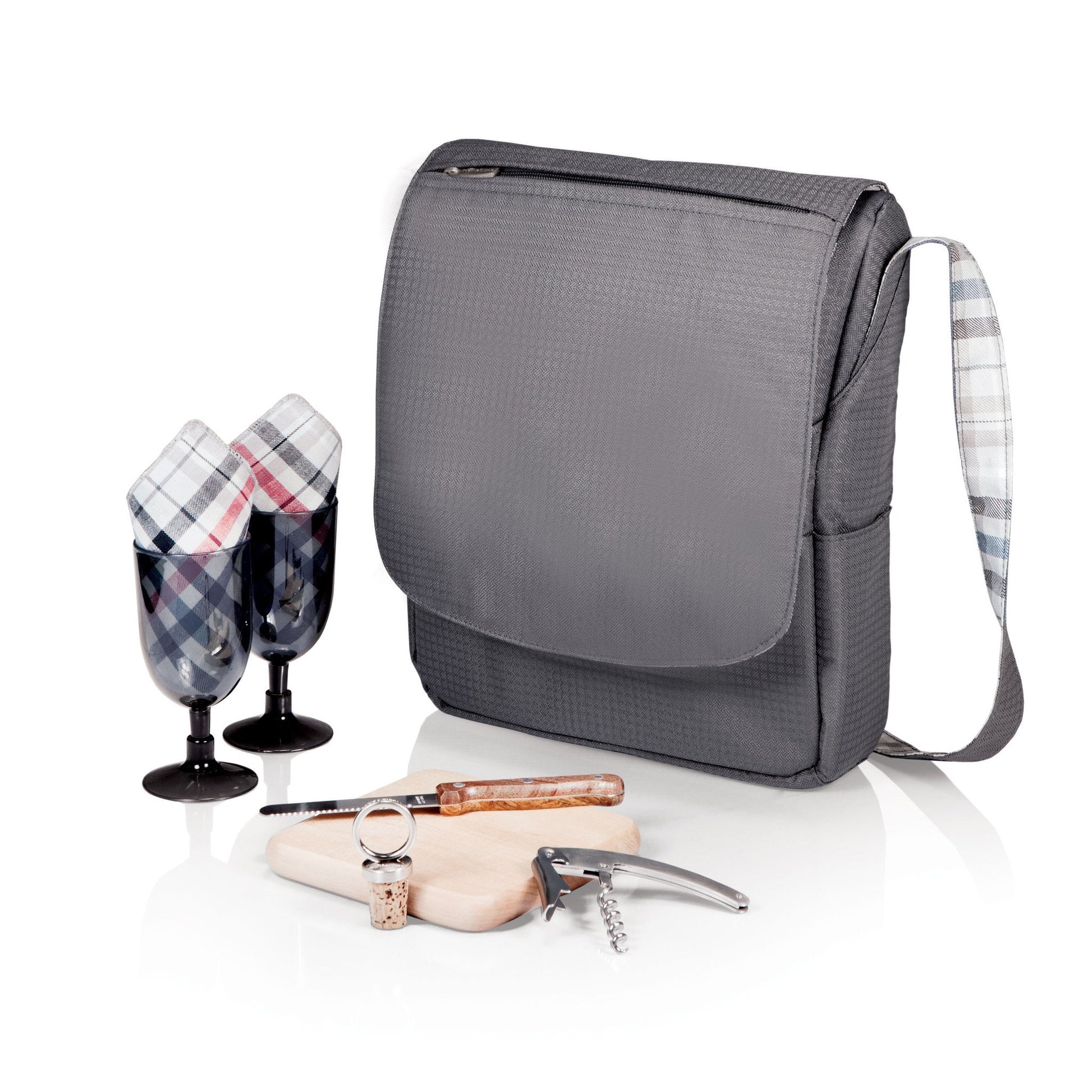 Picnic Time Britannia Wine and Cheese Tote - Set of 2