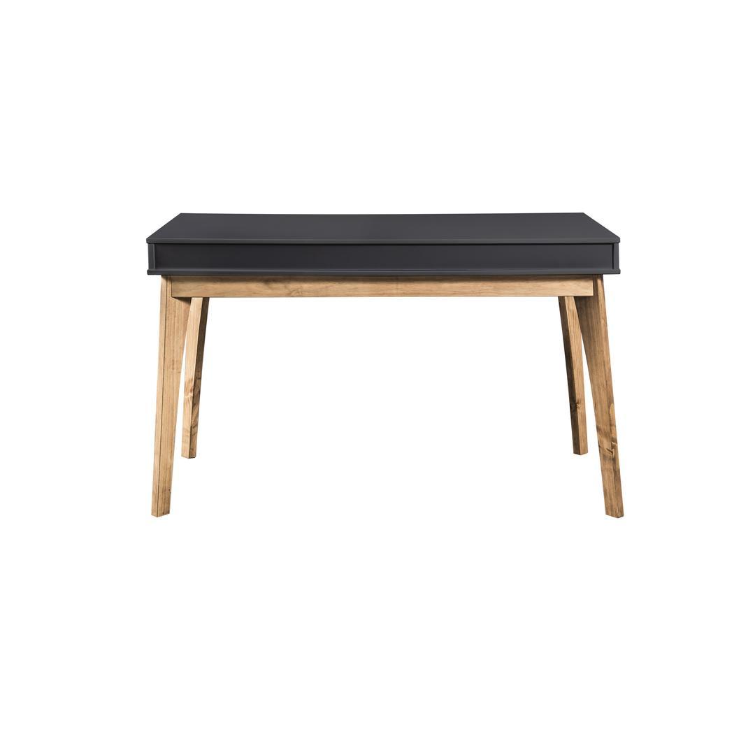 Manhattan Comfort Rustic Mid-Century Modern 3-Drawer Jackie Home Office Desk