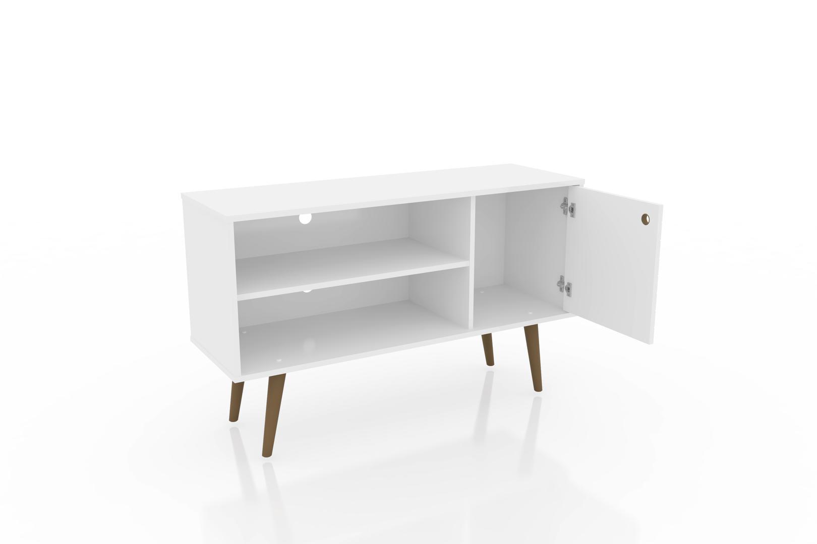 Manhattan Comfort Liberty 42.52" Mid Century - Modern TV Stand with 2 Shelves and 1 Door
