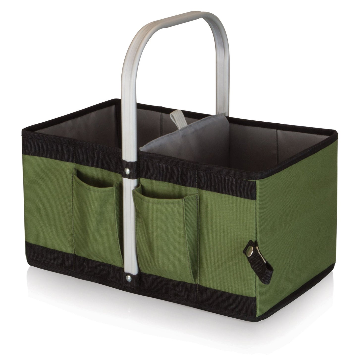 Picnic Time Garden Caddy Collapsible Basket with Tools - Set of 2