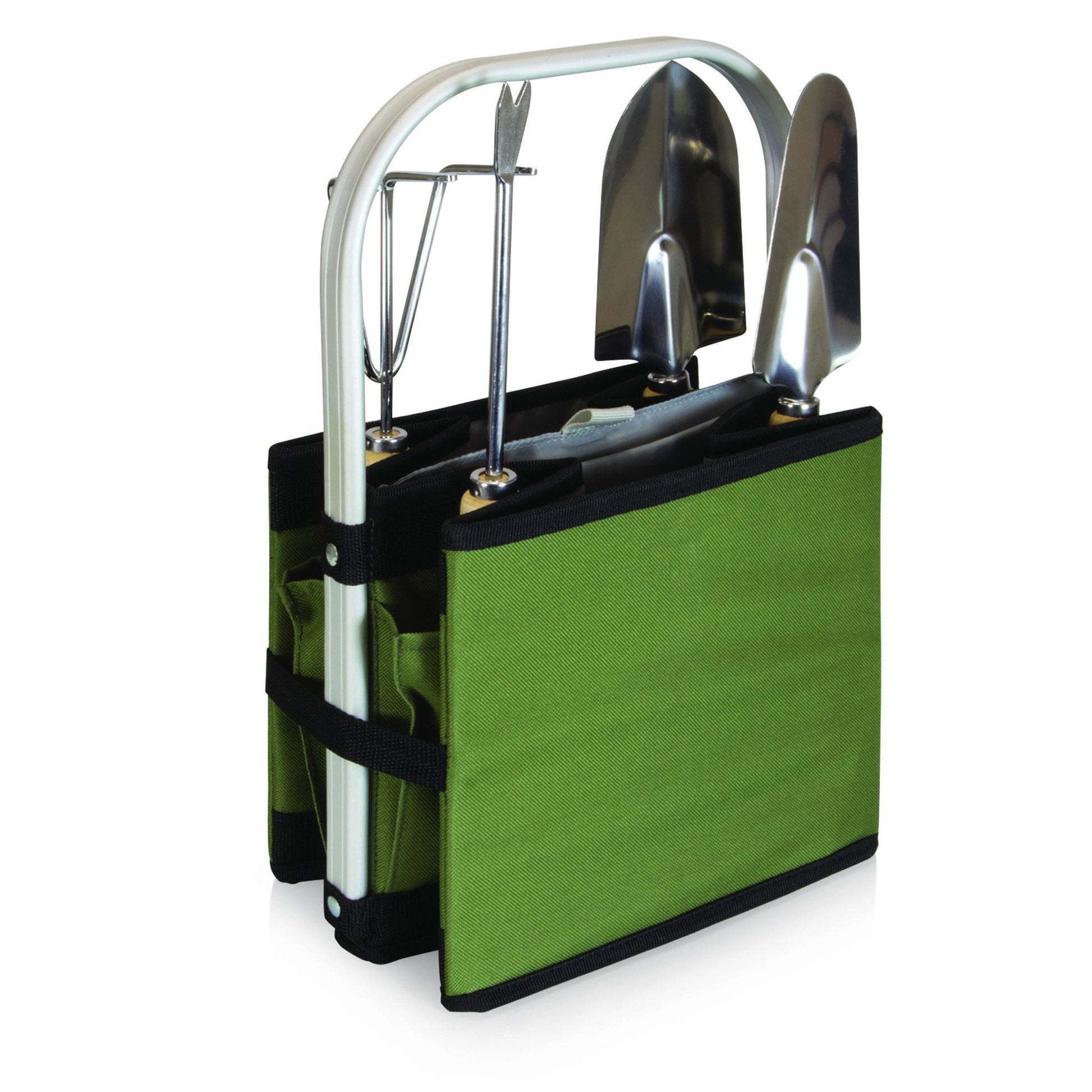 Picnic Time Garden Caddy Collapsible Basket with Tools - Set of 2