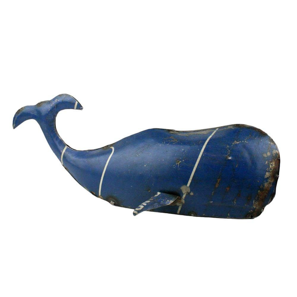HomArt Reclaimed Metal Whale - Small