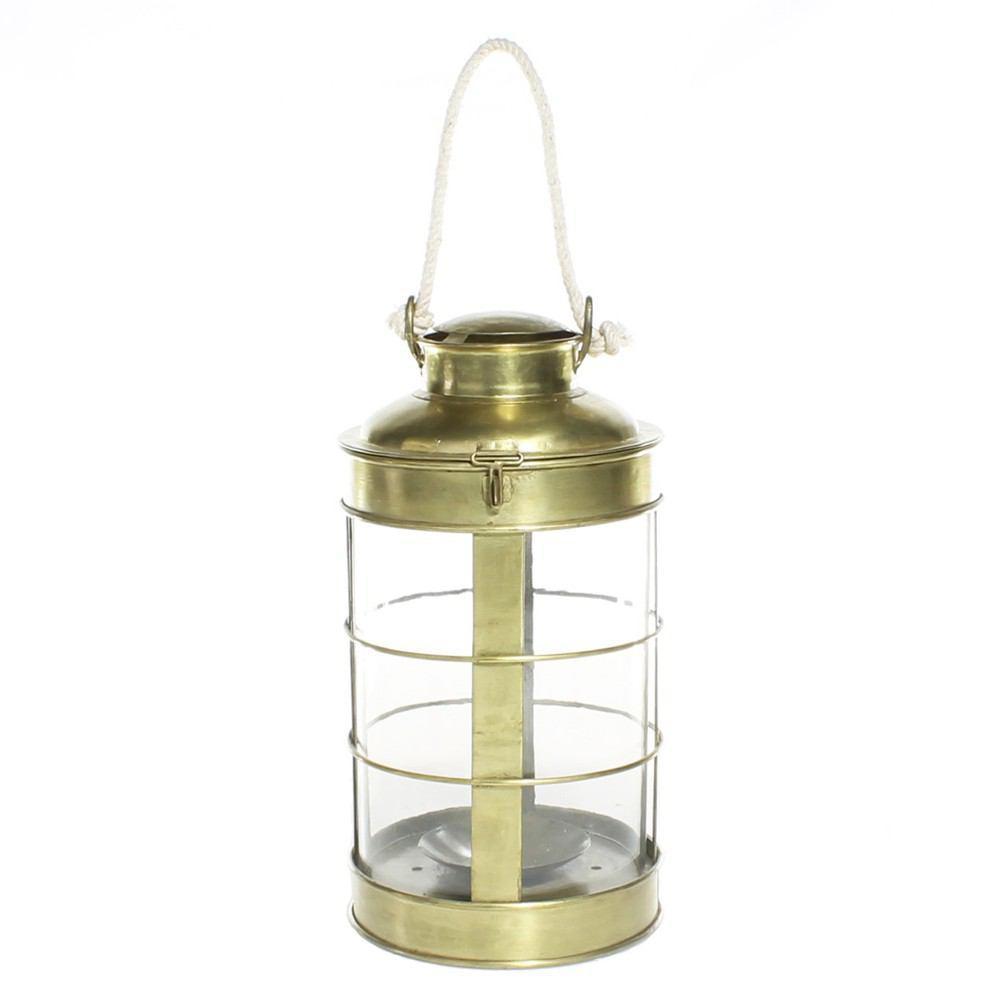 HomArt Caravan Brass Lantern - Antique Brass - Small