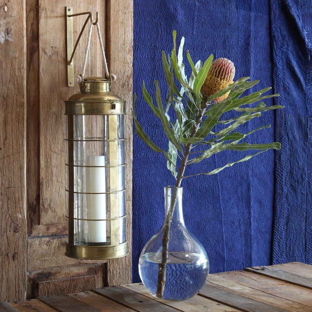 HomArt Caravan Brass Lantern - Antique Brass